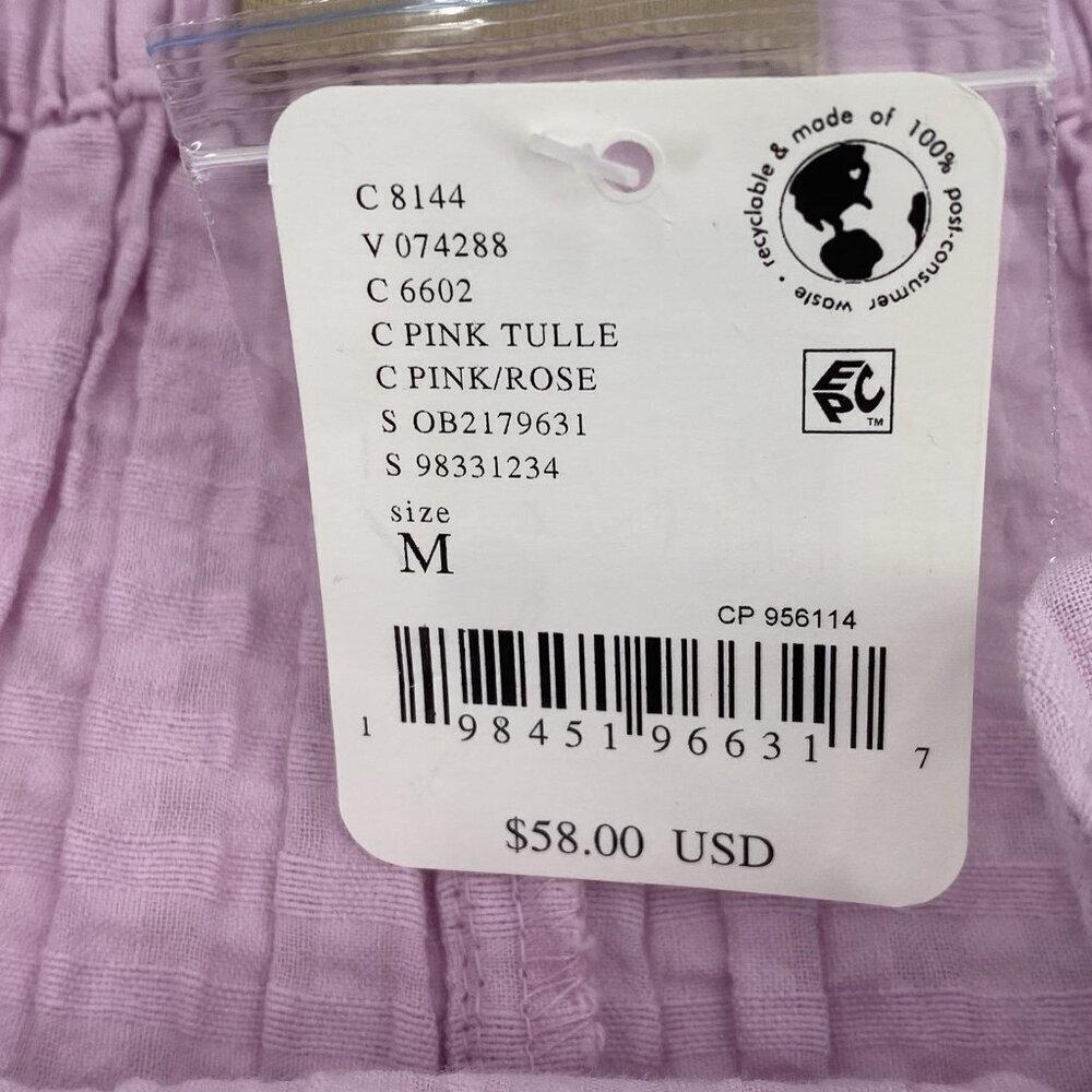 Free-est Size M Check Wrap Around Shorts Pink/Rose Free People High Rise - Picture 5 of 16